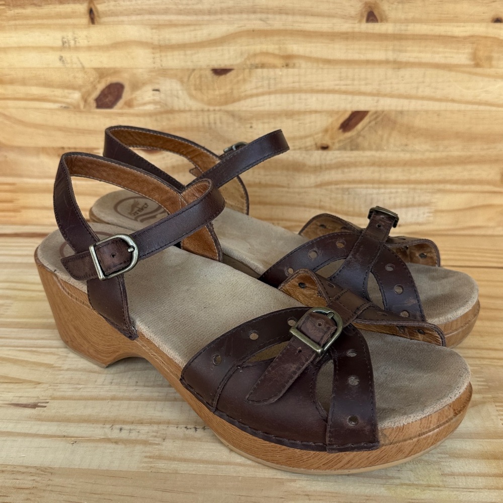 Dansko Brown Sissy Sandal Size 40/US 9.5-10